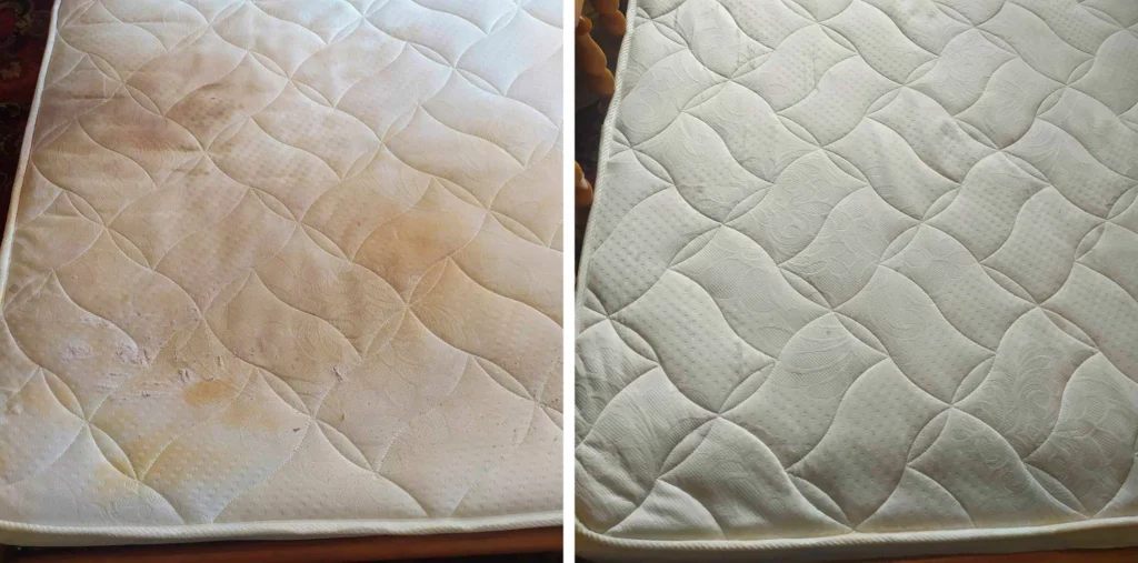 Mattress Cleaning Before and After